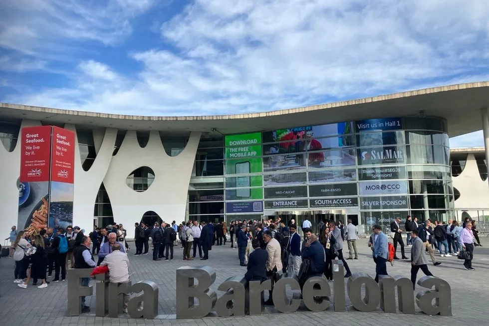 Seafood Expo Global in Barcelona has drawn 2,187 exhibitors from 87 countries this year.