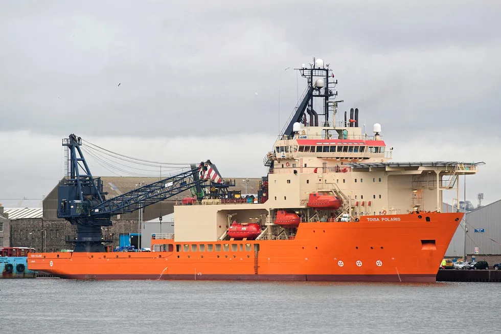 Part of the deal: the Rever Polaris diving support vessel