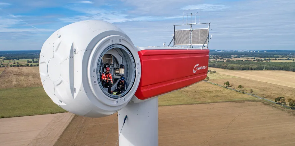 A Nordex turbine.