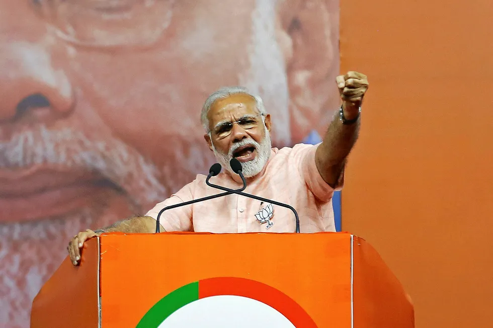 Direction: India's Prime Minister Narendra Modi