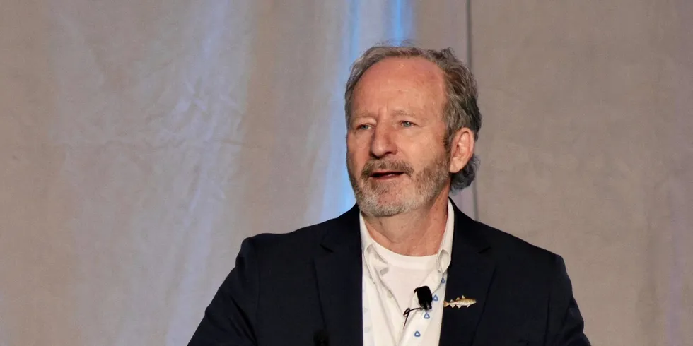 Ron Rogness speaking at GAPP's 2023 annual conference in Seattle, Washington.