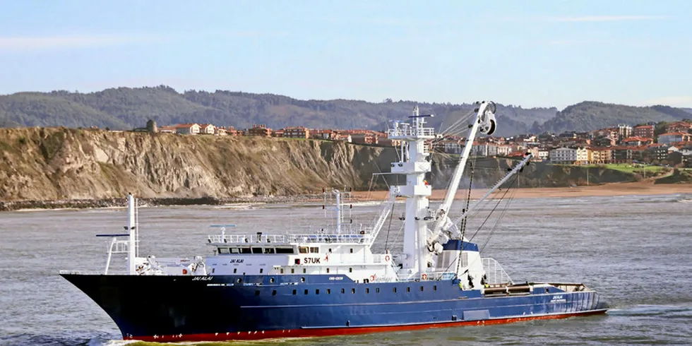 Photo: Zamakona Shipyards delivered tuna freezer vessel Jai Alai to Echebastar Group