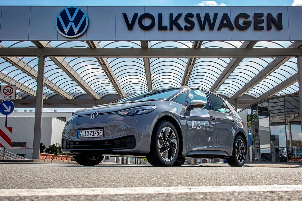 A Volkswagen electric vehicle