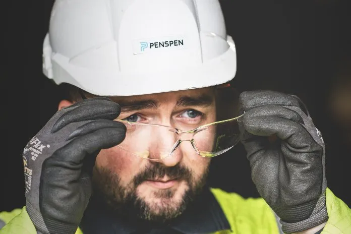 A Penspen official at work.
