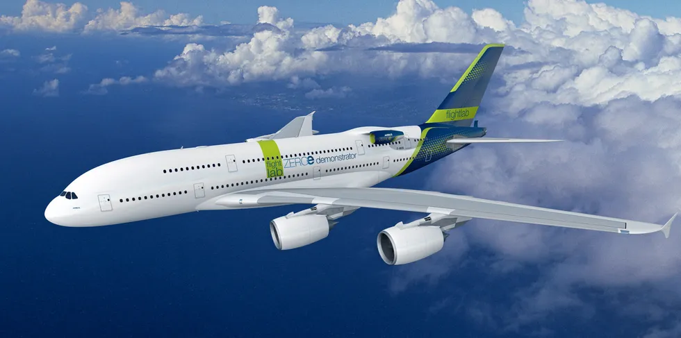 A380 flight test platform for Airbus ZEROe demonstrator