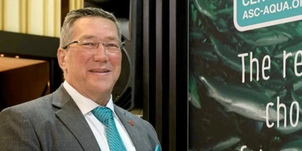 Aquaculture Stewardship Council (ASC) CEO Chris Ninnes. The Seafood Watch downgrade of Chile farmed trout came despite the fact that companies farming trout in the region hold certifications to the ASC standard -- which confusingly is a "best choice" under the NGO's rating system.