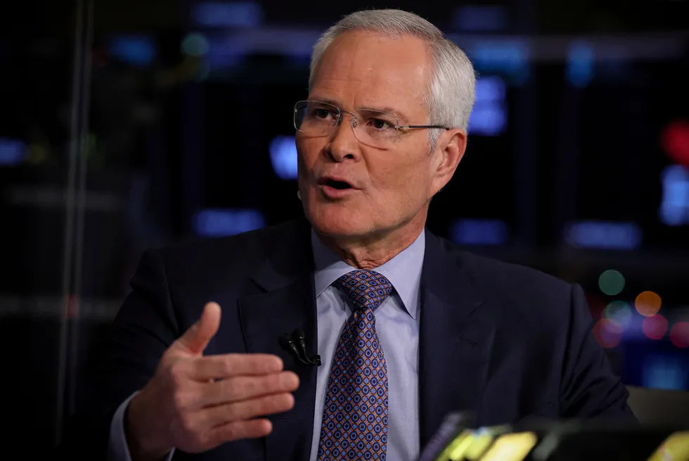 At the helm: ExxonMobil chief executive Darren Woods.