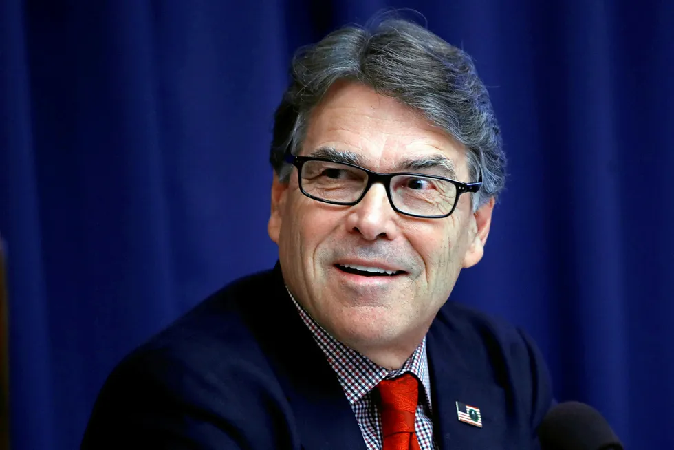 US Energy Secretary Rick Perry