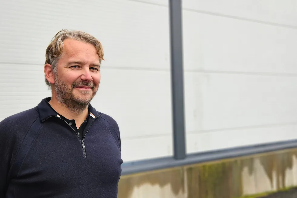 Alf-Goran Knutsen, managing director of Norway-based salmon farming group Kvaroy Fiskeoppdrett.