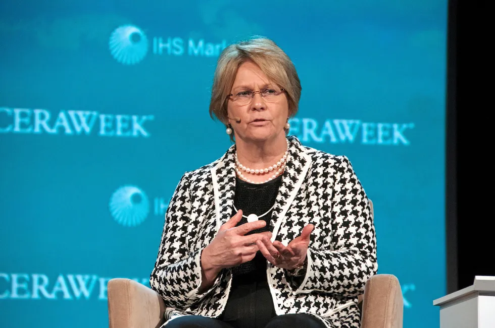 Impressive results: Occidental Petroleum chief executive Vicki Hollub