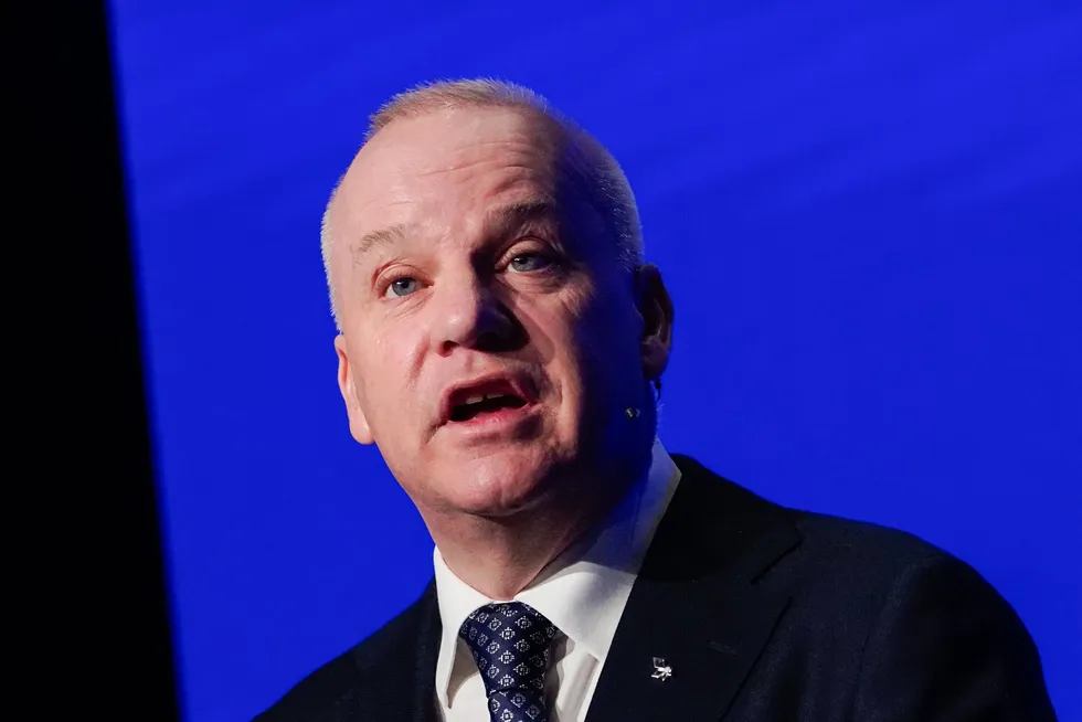 Equinor chief executive, Anders Opedal, at the recent Oslo Energy Forum.