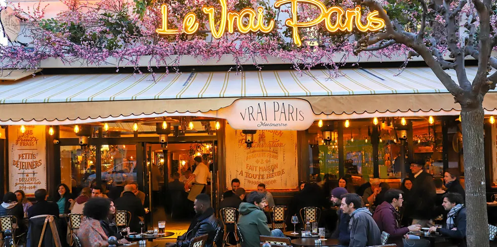 The French public can now eat indoors subject to restrictions as well as sitting outside.