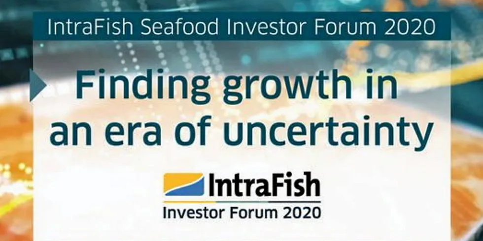 Seafood Investor Forum 2020 will be held on Dec. 1-2.