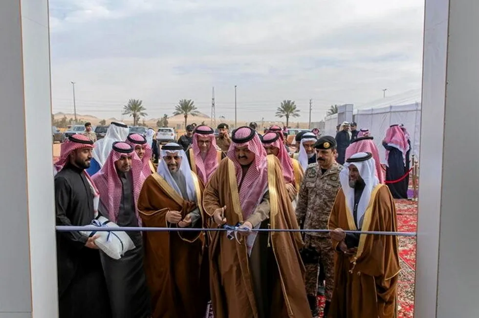 Saudi Arabia launches key salmon production center.