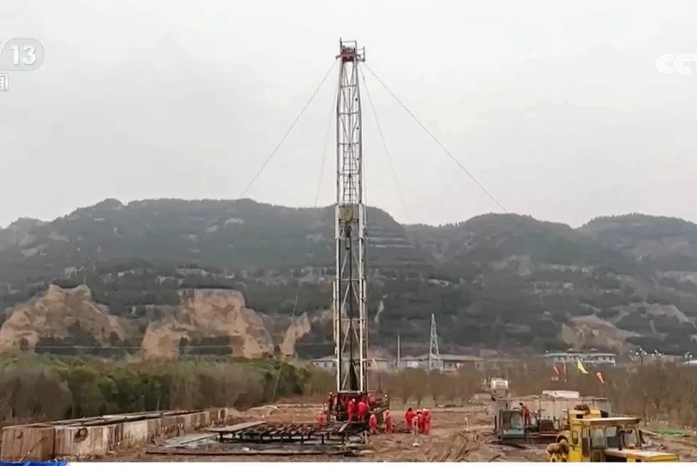 Success: the Yuxiandi 1 well flowed 126 barrels per day of light oil.