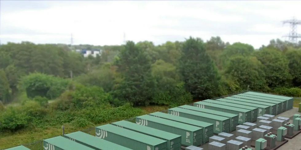 Artist's impression of one of Pivot Power's 50MW batteries.