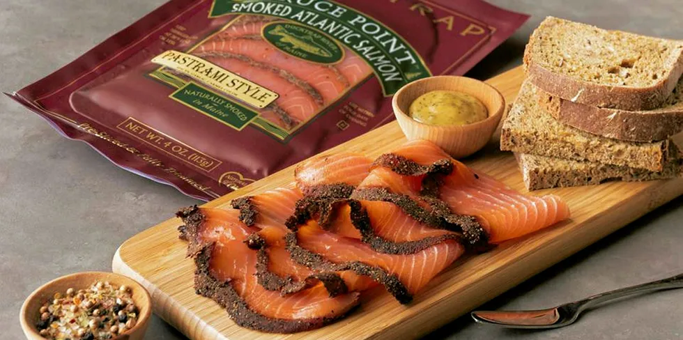 Marine Harvest's Ducktrap cold smoked salmon is at the center of a lawsuit filed by a US retailer claiming false advertising.