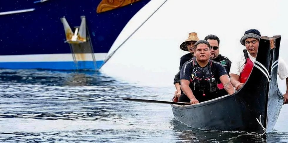 In 2017 members of the ‘Namgis and Mamalilikulla Nations asked for salmon farms to be removed from Broughton Archipelago. Eventually following the protest, there was a first-of-its-kind agreement between the Canadian government and Broughton First Nations over a transition plan.