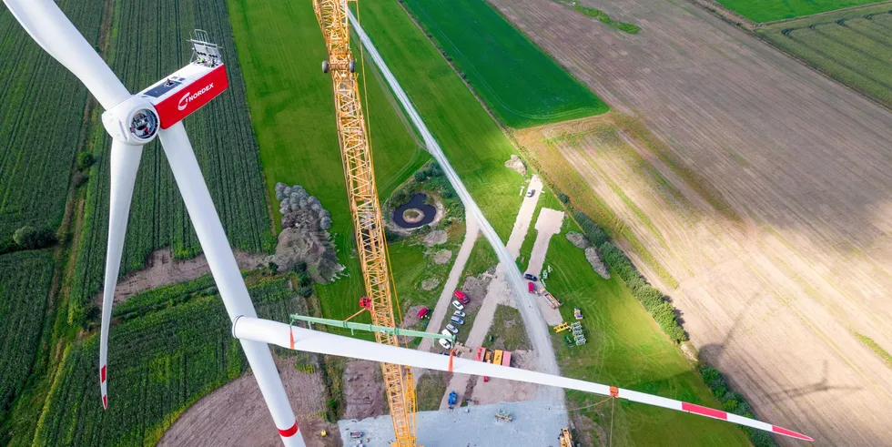Installation of the first of Nordex's N163/5X in 2021