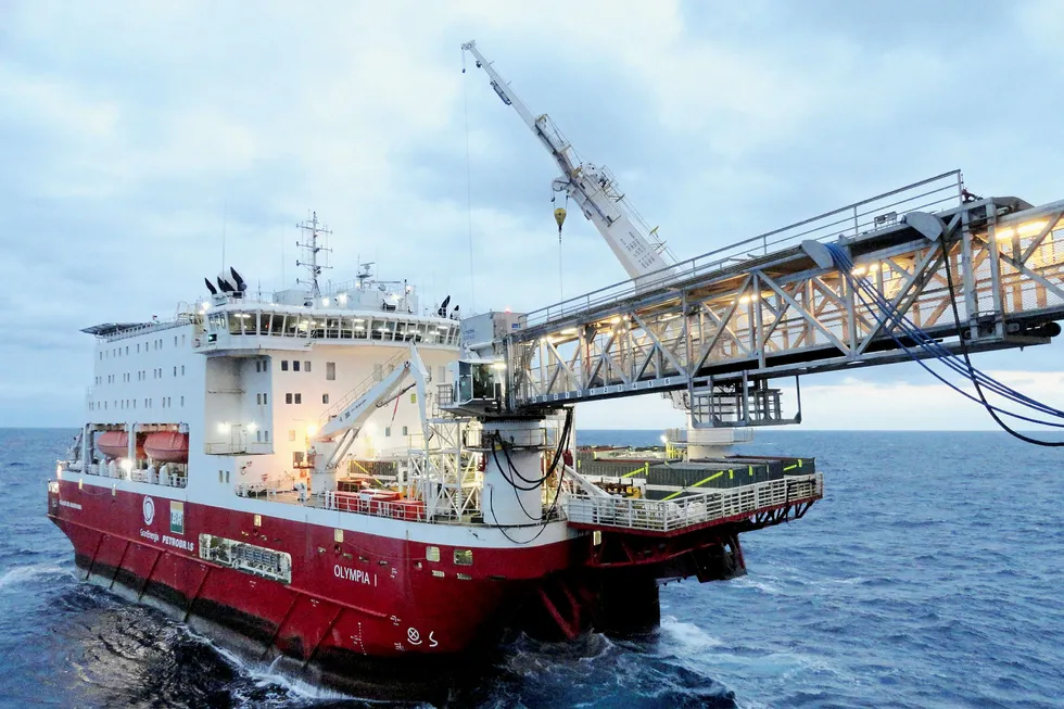On location: the CSS Olympia is currently providing accommodation services at the Albacora field