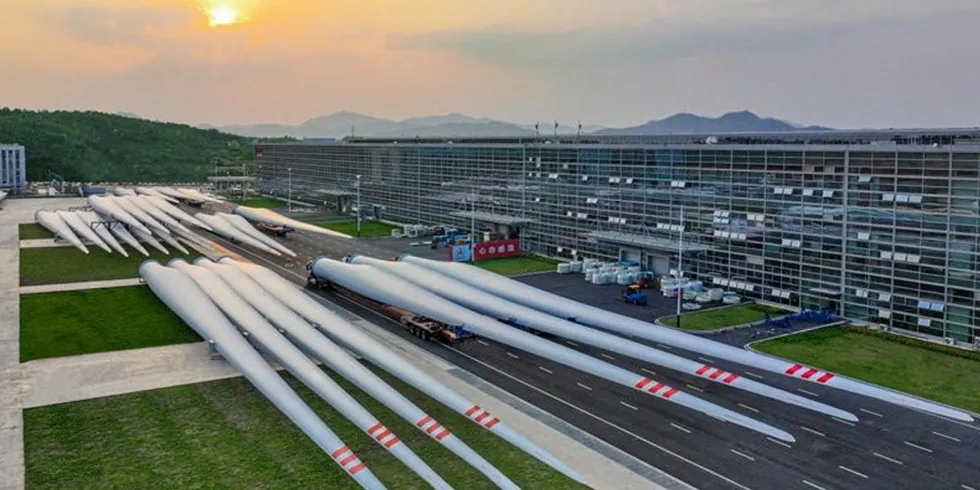 Sany's monster 131-metre blades.