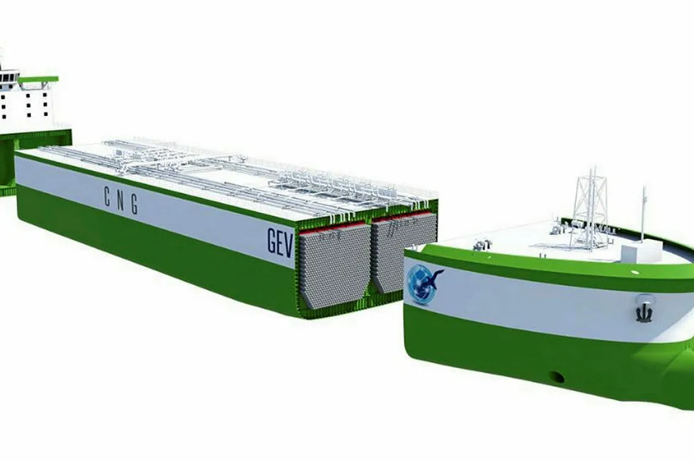 GEV's CNG Optimum vesssel design