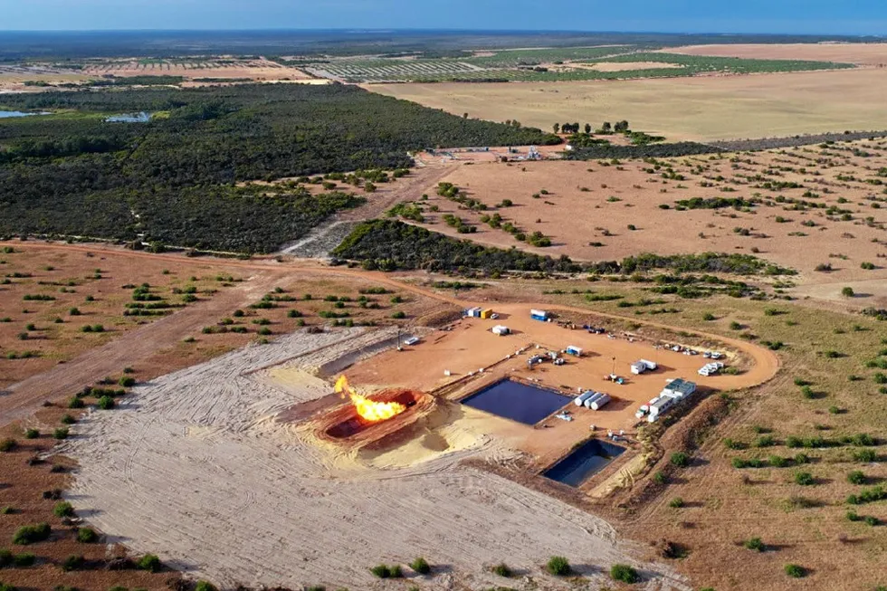 Nice setting: at the Waitsia field in Western Australia