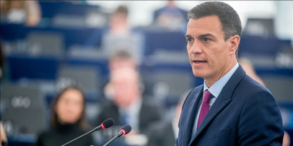 Spain's Prime Minister Pedro Sanchez.