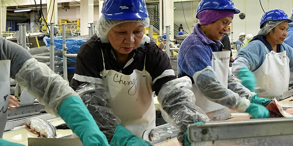 Workers headed to process wild salmon at Marubeni's North Pacific Seafoods' Red Salmon plant in Alaska won a major settlement over the company's coronavirus measures this year.