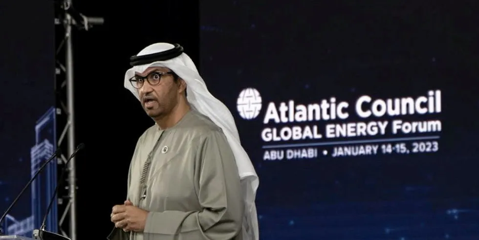 Sultan Al Jaber pointed to the pioneering role of Abu Dhabi's Masdar.