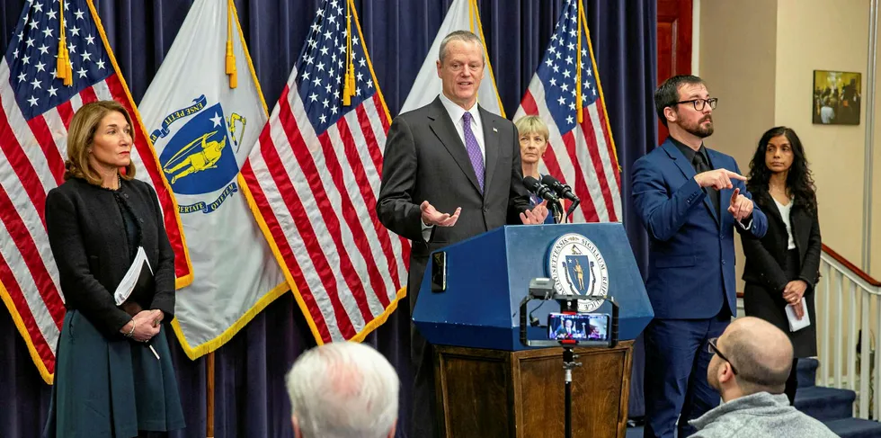 Charlie Baker, state governor for Massachusetts, United States.
