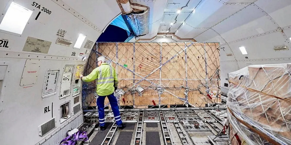 An airfreighted shipment of salmon had to be destroyed after being left without cooling on a flight.