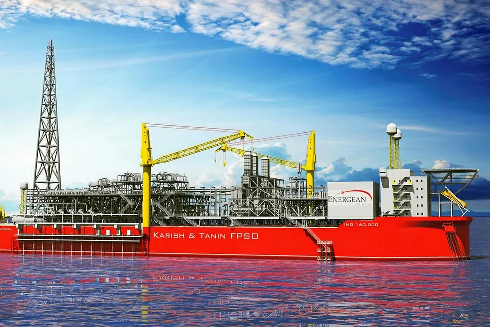 Newbuild: an artist’s impression of the Karish & Tanin FPSO