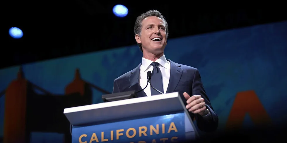. California Governor Gavin Newsom.