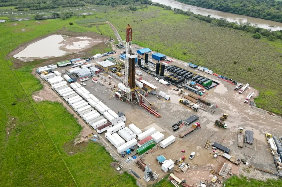 Arrow's well pad in Colombia's Tapir basin.