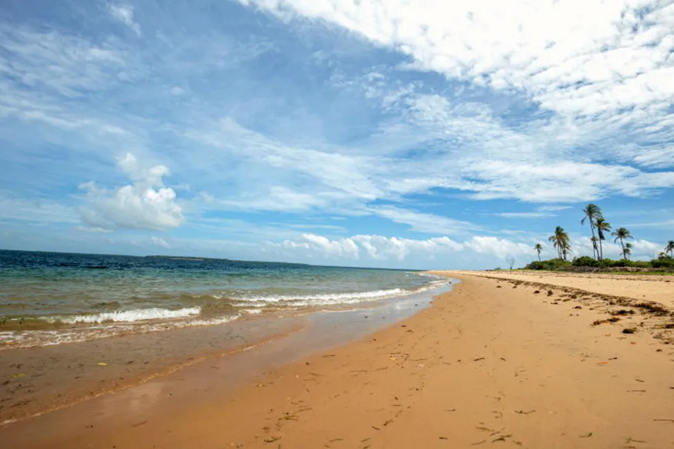 Enticing: the Tanzania coastline near Maurel & Prom’s Mnazi Bay gas field