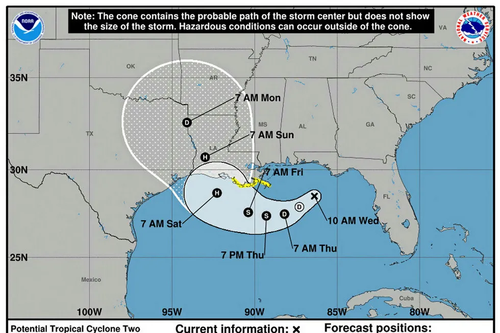 Potential Tropical Cyclone 2: Prompting evacuations and shut-ins offshore