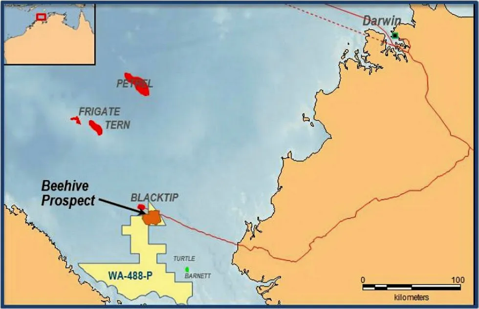 Beehive: the prospect lies off Western Australia