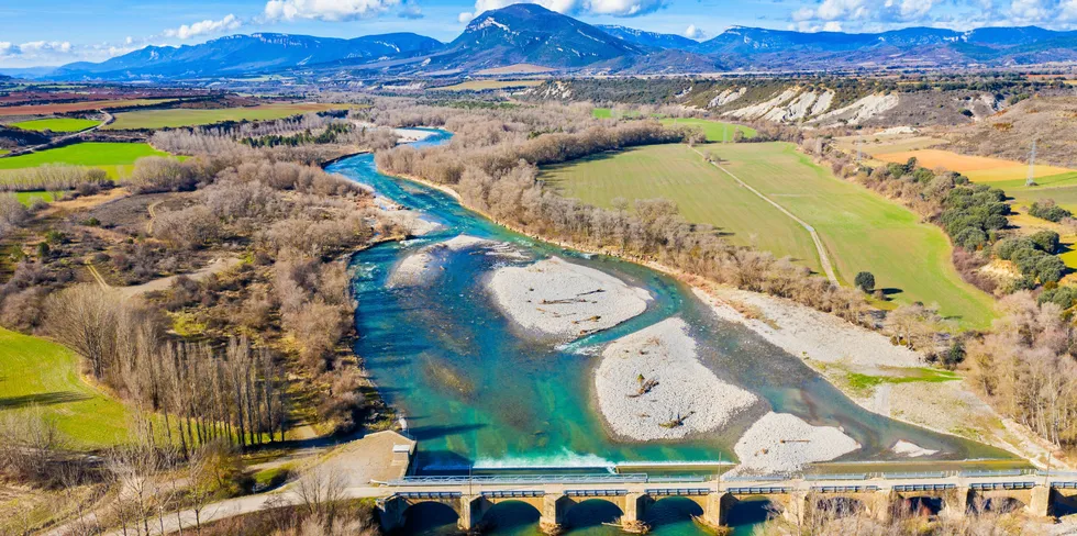 A view of the countryside near the city of Zaragoza, in the Aragon region, close to where Project Catalina will be built.