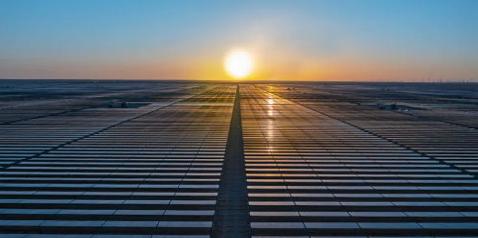The Sakaka solar power project.