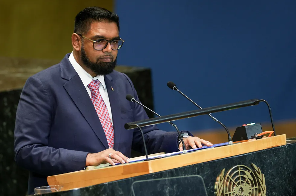 Guyanese President Mohamed Irfaan Ali.