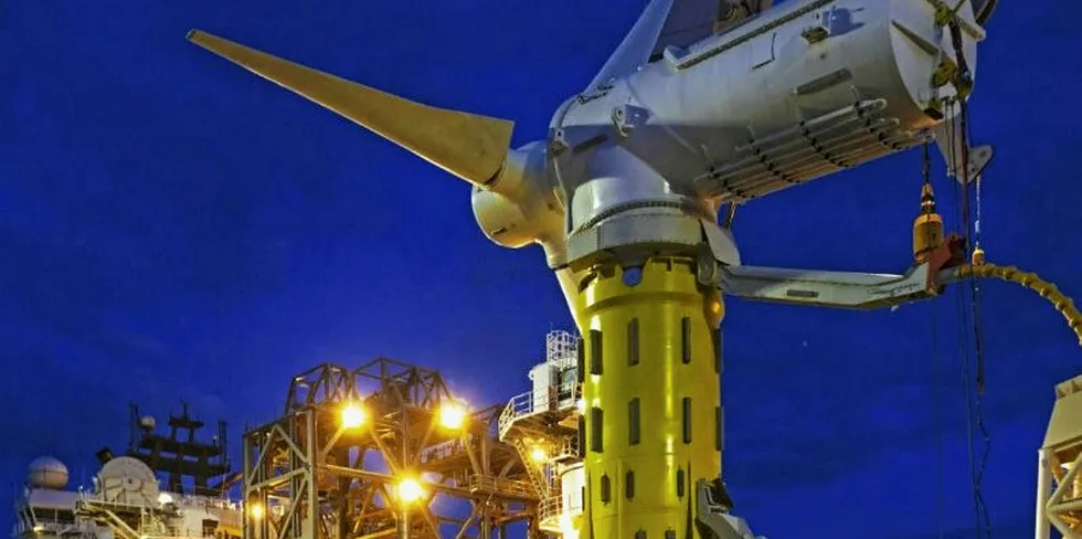 MeyGen's flagship 1.5MW tidal turbine