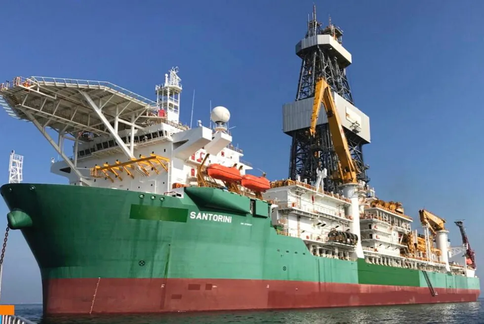 Saipem's Santorini drillship.
