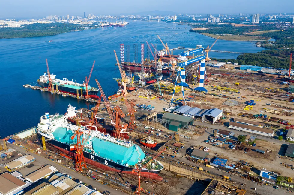 Flagship facility: Malaysia Marine & Heavy Engineering’s yard in Pasir Gudang, Johor