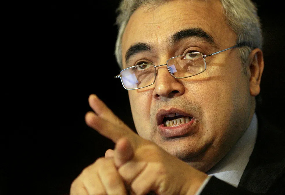 Writing on the wall: IEA executive director Fatih Birol