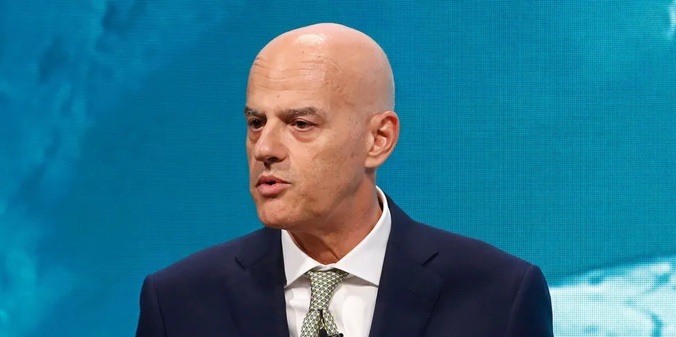 Claudio Descalzi, chief executive of Italy's oil and gas group Eni