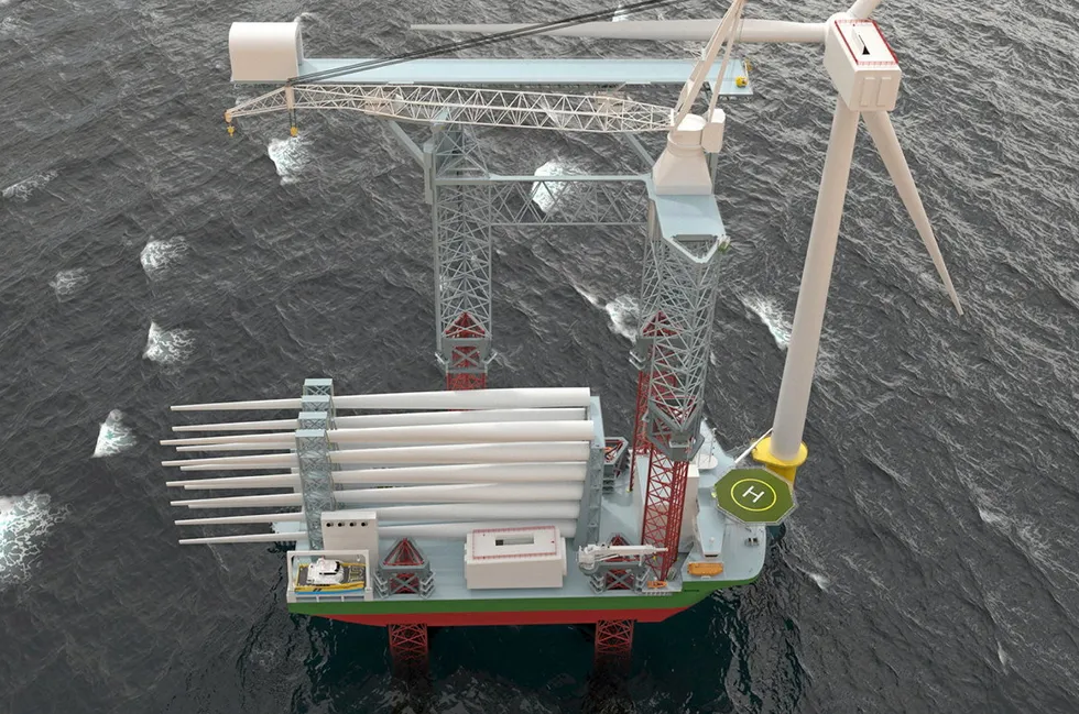 A rendering of the repair vessel concept.