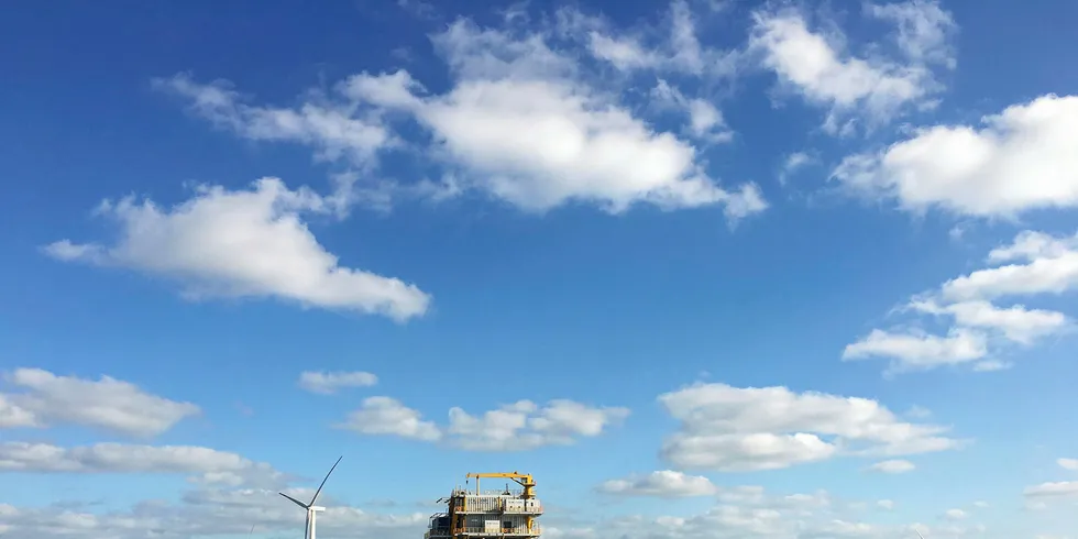Turbines off Rudong, China.