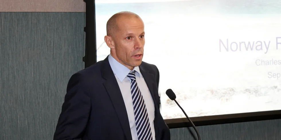 Charles Hostlund, CEO Norway Royal Salmon.