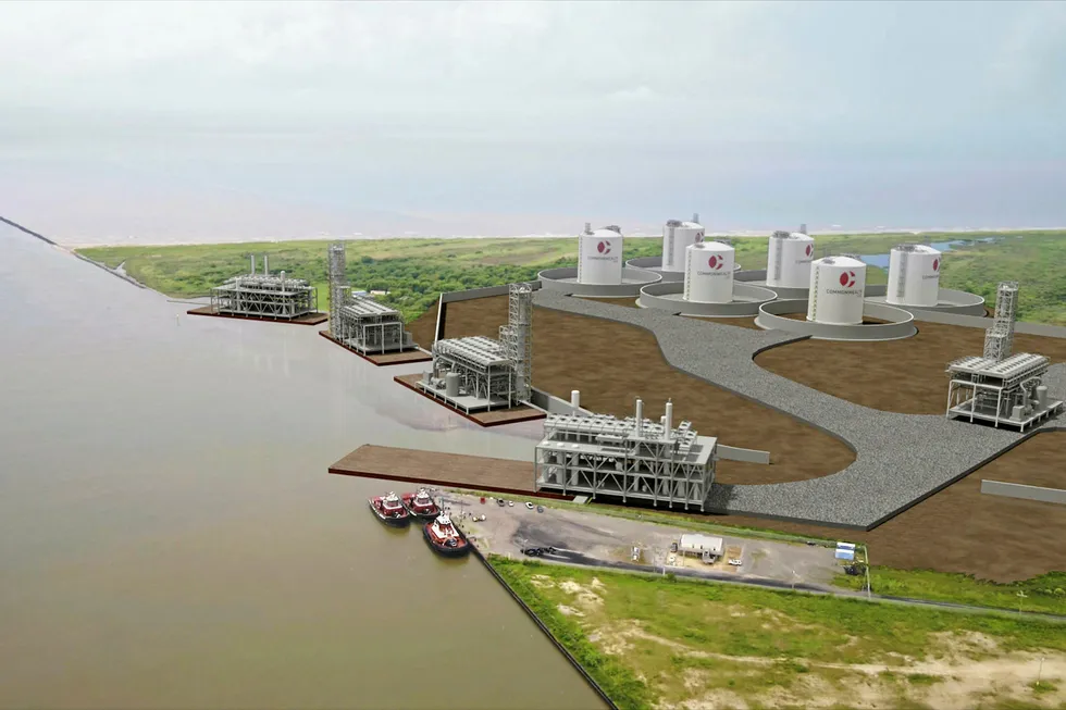 Schedule suspended: for Commonwealth LNG